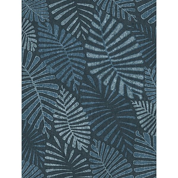 Sanders & Sanders Tapete Blätter Graublau 53 Cm X 10 M - 640502 günstig online kaufen