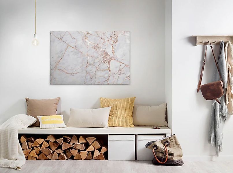 Bricoflor Wandbild Mit Marmor Motiv Ideal Für Badezimmer Und Schlafzimmer M günstig online kaufen