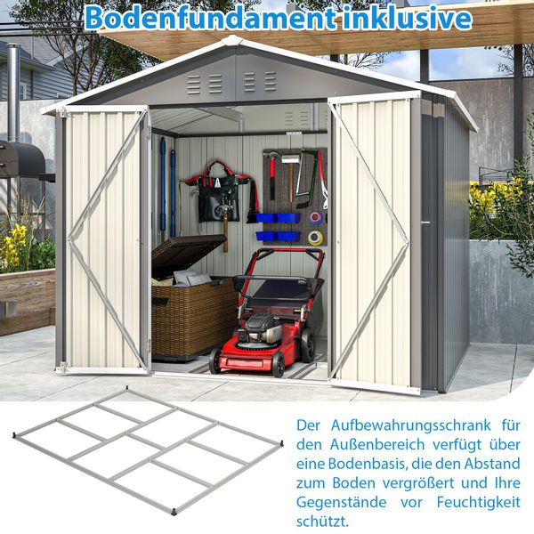 Thanaddo Gartenhaus Metall Gerätehaus Geräteschuppen Inkl. günstig online kaufen
