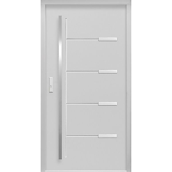 Sicherheits-Haustür ThermoSpace Oslo Prime RC2 Komfort Grau 110 x 210 cm L günstig online kaufen