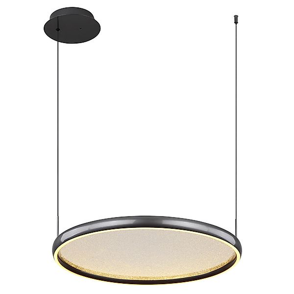 GLOBO LED-Pendelleuchte schwarz Metall Aluminium B/H/L: ca. 60x150x63 cm 1. günstig online kaufen