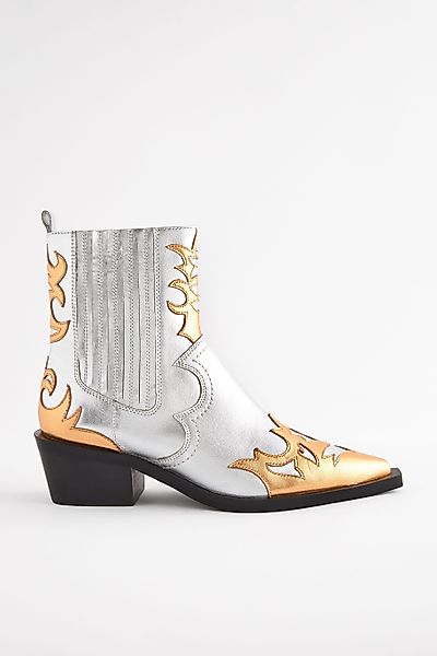 Next Hochwertige Cowboy-Stiefeletten aus Leder Stiefelette günstig online kaufen