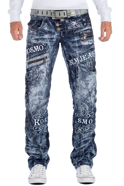 Kosmo Lupo 5-Pocket-Jeans Extravagante Herren Hose günstig online kaufen