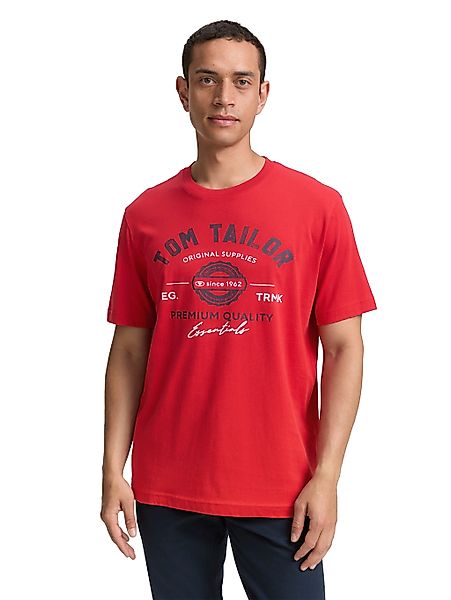 TOM TAILOR T-Shirt, mit großem Logofrontprint günstig online kaufen
