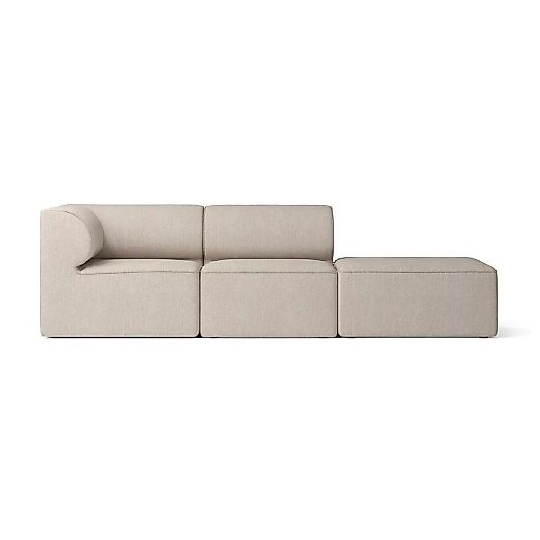 Menu - Eave 86 Modular 3-Sitzer Sofa Armlehne links - beige/Stoff Kvadrat S günstig online kaufen