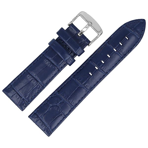 MARBURGER Uhrenarmband 24mm Leder Alligator Prägung günstig online kaufen