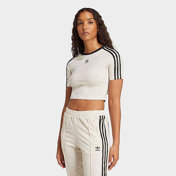 adidas Originals T-Shirt "SNAKESKIN 3-STREIFEN BABY" schmale Passform, kürz günstig online kaufen