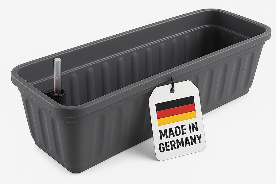 ALPFA Balkonkasten 100 cm anthrazit mit Wasserspeicher Made in Germany Blum günstig online kaufen