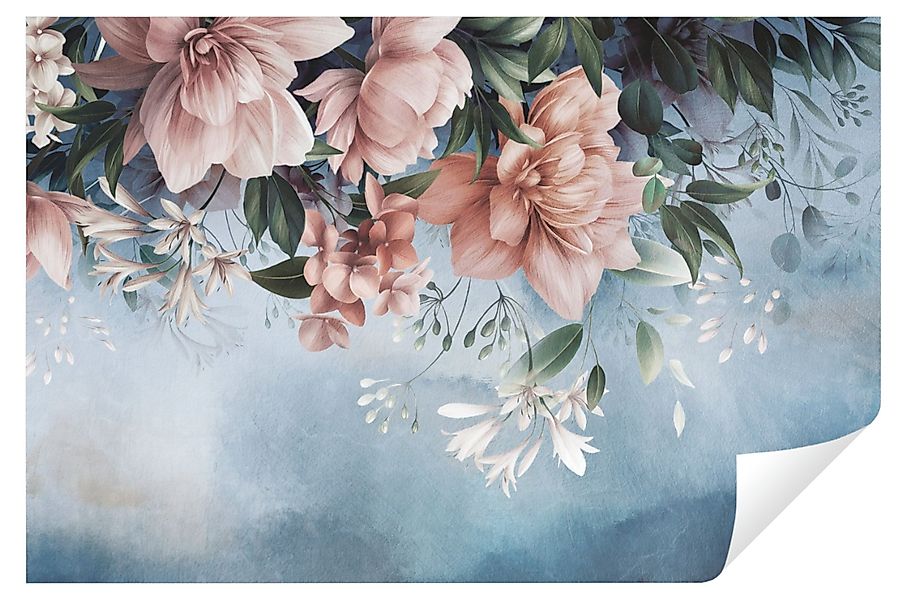 Wallarena Fototapete Blumen Blätter Vlies Tapete günstig online kaufen