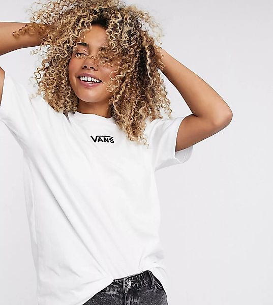 Vans – Übergroßes, weißes T-Shirt mit Logo – Exklusiv nur bei ASOS günstig online kaufen