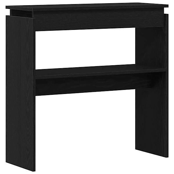 vidaXL Konsolentisch Schwarze Eiche 80 x 30 x 80 cm Holzwerkstoff 862661 günstig online kaufen