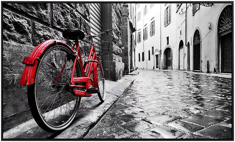 Papermoon Infrarotheizung »Retro Old Town Bike«, sehr angenehme Strahlungsw günstig online kaufen