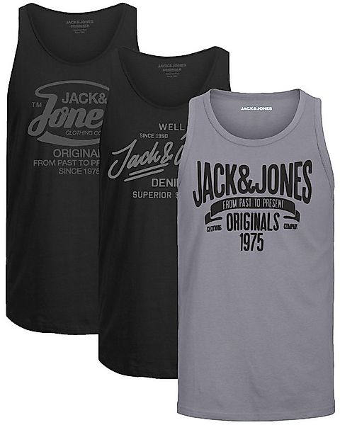 Jack & Jones Tanktop Bequemes Slimfit Shirt mit Printdruck (3er-Pack) mit P günstig online kaufen