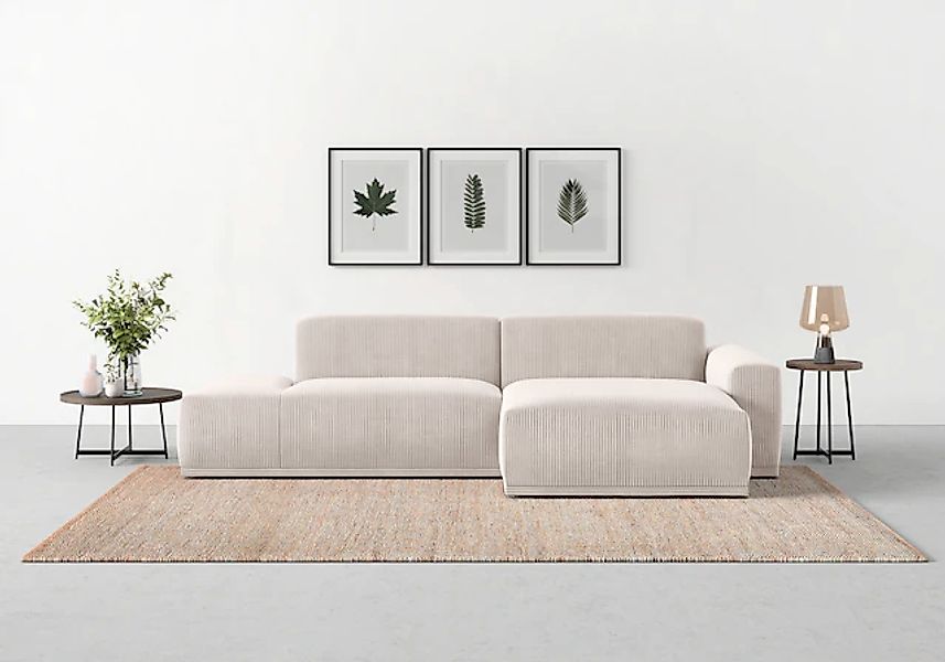 TRENDMANUFAKTUR Ecksofa »Braga, mit hochwertigem Kaltschaum, L-Form, in Cor günstig online kaufen