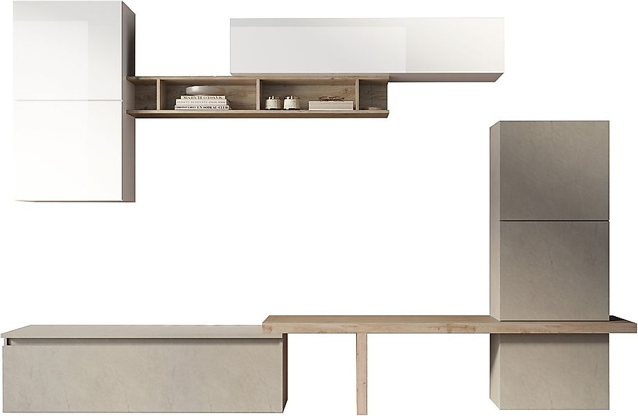 INOSIGN Wohnwand "INFINITY, 9tlg. Breite 290 cm, Höhe variabel, Schrankwand günstig online kaufen