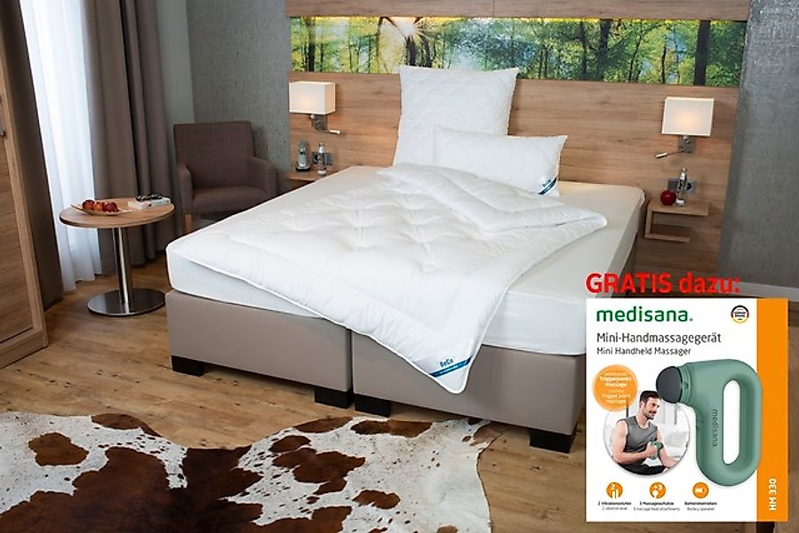 Beco Microfaserbettdecke »Bettdecke Royal Soft Duo, Bettdecken mit Handmass günstig online kaufen