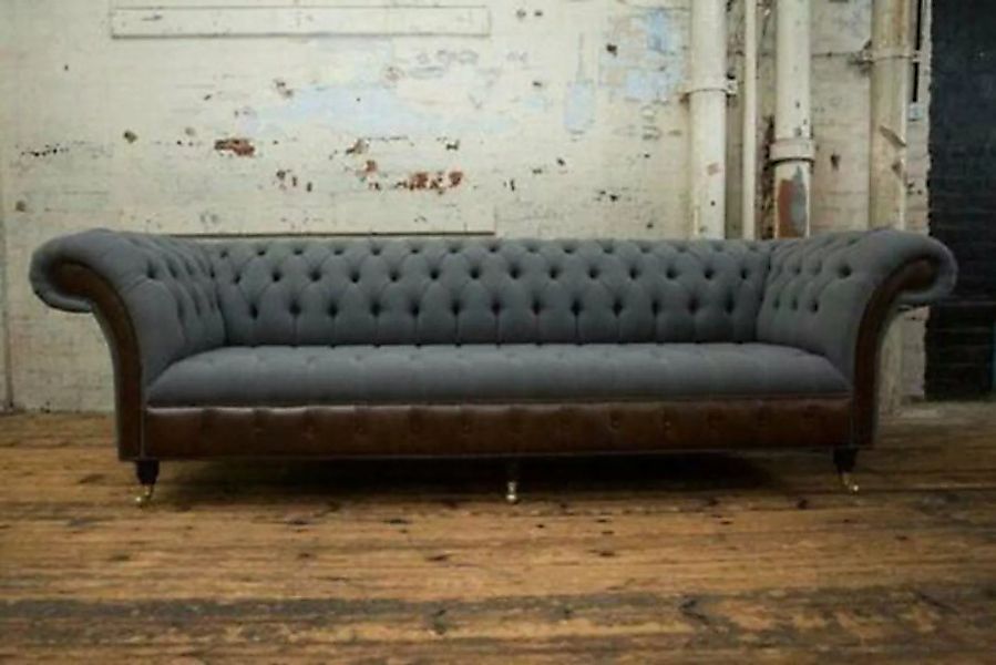 JVmoebel Chesterfield-Sofa, Chesterfield Textil Polster Design Luxus Couch günstig online kaufen