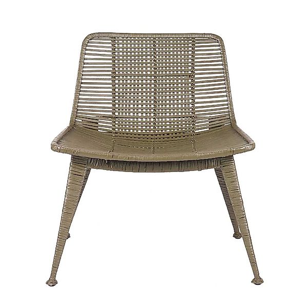 Lounge Stuhl in Khaki Rattan günstig online kaufen