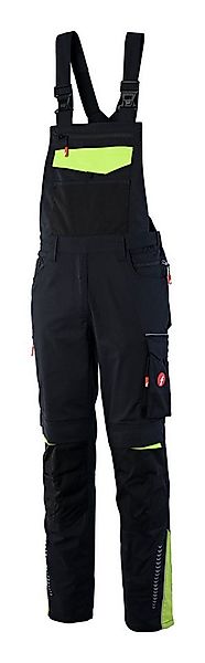 fortis Latzhose Damen Performance schwarz/lime günstig online kaufen