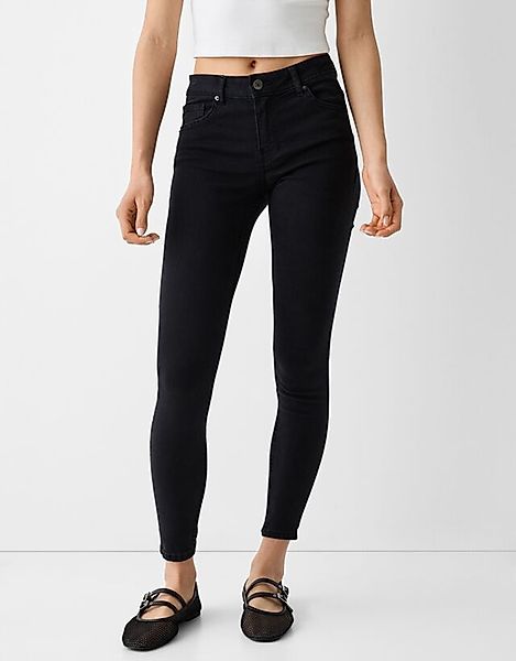 Bershka Push-Up-Skinny-Jeans Bskteen 40 Schwarz günstig online kaufen