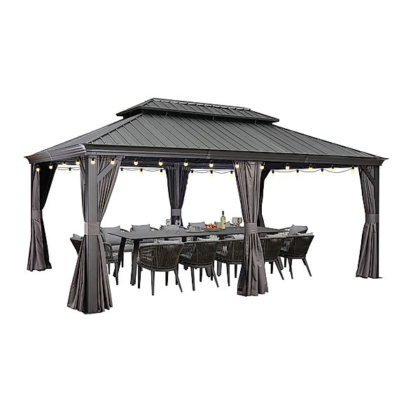 PURPLE LEAF Pavillon Hardtop Aluminium Pergola günstig online kaufen