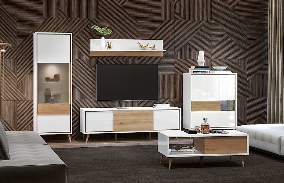 Home affaire Wandregal "Vida", (H/B): 32/140cm), UV lackiert, kratzfest, ho günstig online kaufen