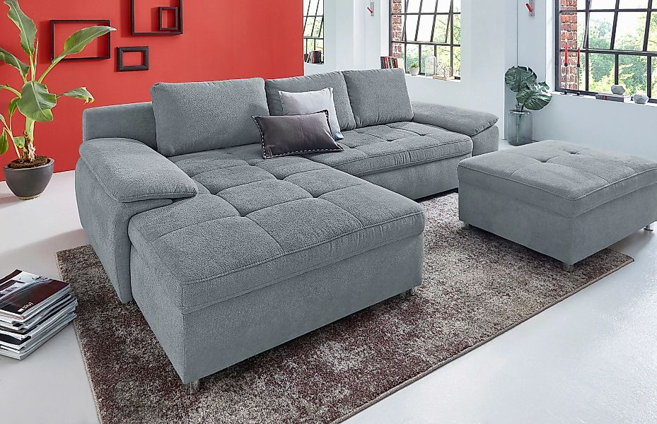 sit&more Ecksofa "Top Bilbao L-Form", XXL, wahlweise mit Bettfunktion und B günstig online kaufen