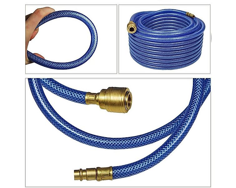 HELO24 Druckluftschlauch Kompressorschlauch 1/4" 10 Meter günstig online kaufen