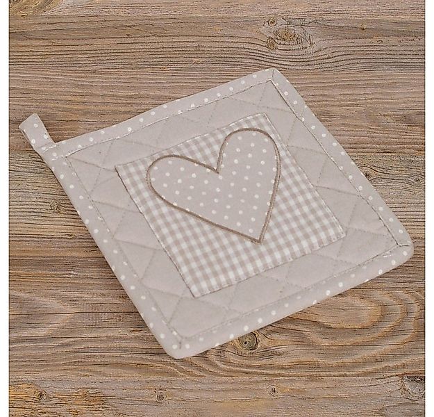 matches21 HOME & HOBBY Topflappen Topflappen Landhaus Premium Punkte Herz K günstig online kaufen