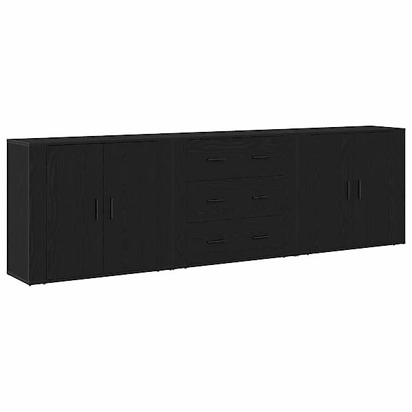 vidaXL Sideboard Sideboard Schwarz Eichen-Optik 240 günstig online kaufen