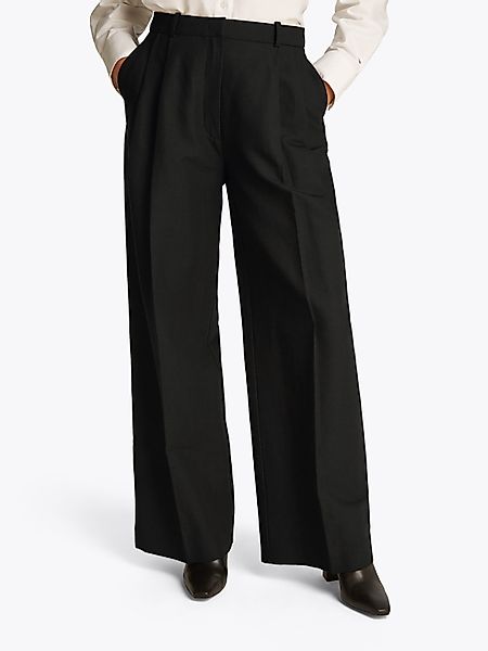 Tommy Hilfiger Webhose "LINEN MIX RLXD STRAIGHT PANTS" mit Falten,kühlendes günstig online kaufen