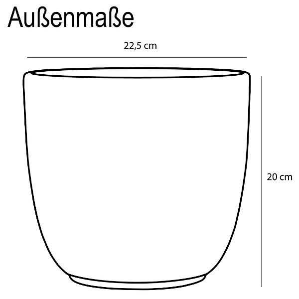 Annastore Übertopf Blumenübertopf - Keramik Übertopf günstig online kaufen
