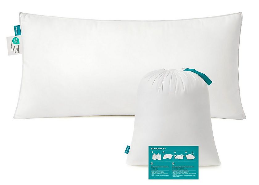 SONGMICS Kopfstützkissen Kopfkissen, 1-tlg., 1-tlg, 40 x 80 cm, Füllung 800 günstig online kaufen