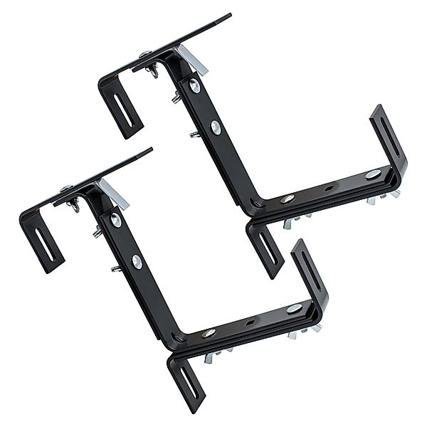 Spetebo Blumenkastenhalter grau verstellbar Metall Halterung günstig online kaufen