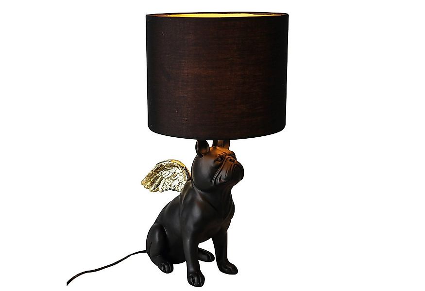 GILDE Tischleuchte GILDE Lampe Flying Bulli - schwarz - H. 55cm x D. 26cm günstig online kaufen