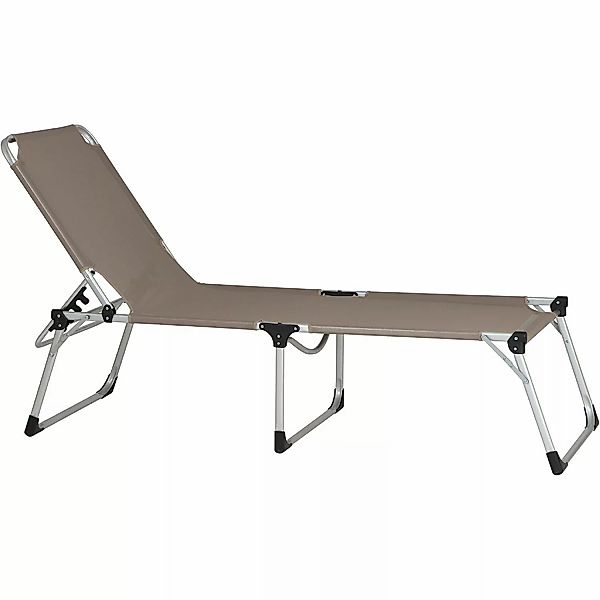 Siena Garden Dreibeinliege Alu-XXL Grau 201 cm x 69,5 cm x 95 cm günstig online kaufen