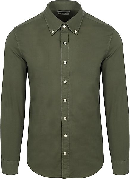 King Essentials The Tommy Hemd Olivgrün - Größe S günstig online kaufen
