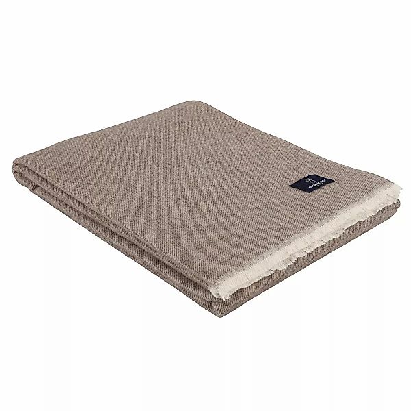 Eskimo Wohndecke Venezia tortora melange 100% Merinowolle 130x180 günstig online kaufen