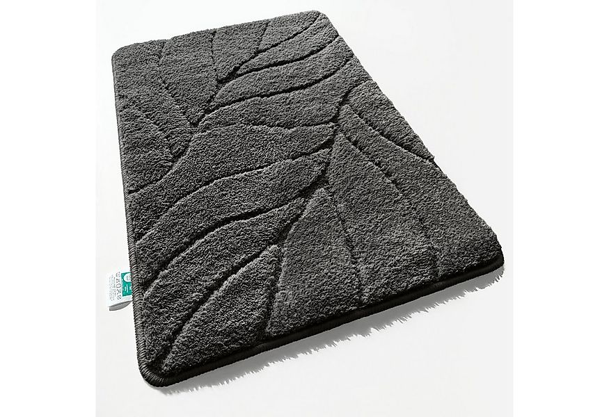 Kubus Duschmatte Elara, Badematte mit Blattstruktur, Polyester, Verschieden günstig online kaufen