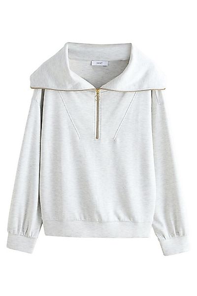 Next Sweater Jersey-Pullover mit halbem Reißverschluss (1-tlg) günstig online kaufen