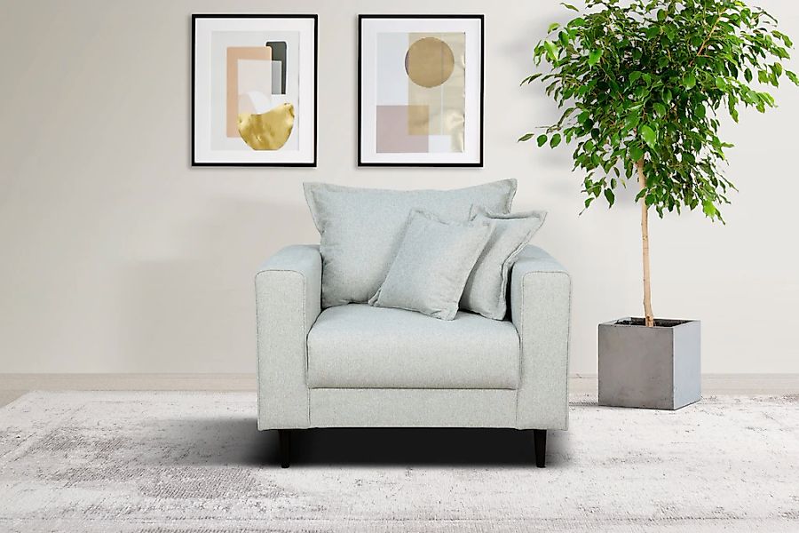 Home affaire Sessel "VEYRAS Loungesessel, Maße B/T/H: 95/84/76 cm", mit Wel günstig online kaufen