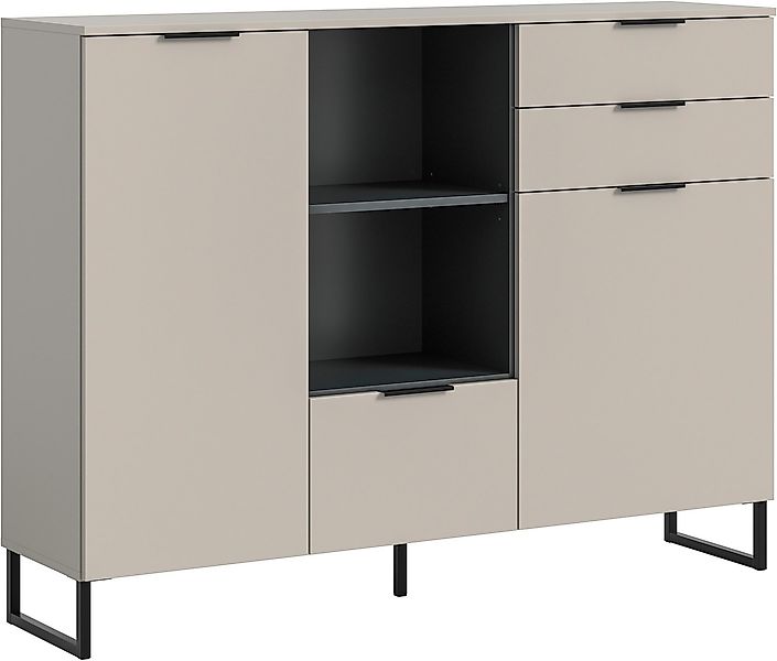 INOSIGN Highboard ADIO, Breite 150cm, 2 Türen, 1 Klappe, 2 Schubkästen, mit günstig online kaufen