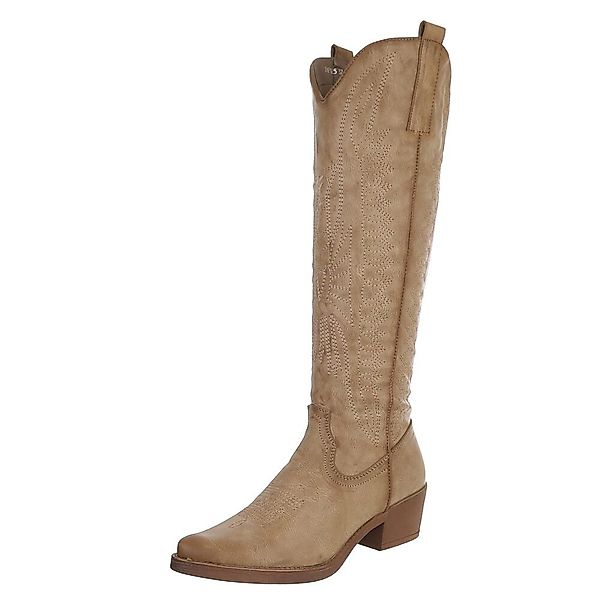 Ital-Design Elegante Damen-Stiefel mit Absatz für günstig online kaufen