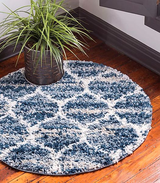 Myflair Möbel & Accessoires Hochflor-Teppich »Top Shag Lagerräumung«, rund, günstig online kaufen