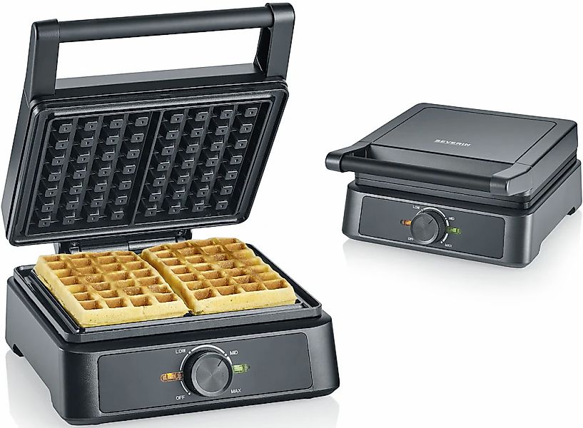 Severin Waffeleisen "WA 2125" 1600 W Belgisches Waffeleisen günstig online kaufen