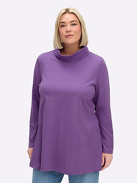 Sheego T-Shirt Rollkragenshirt . günstig online kaufen