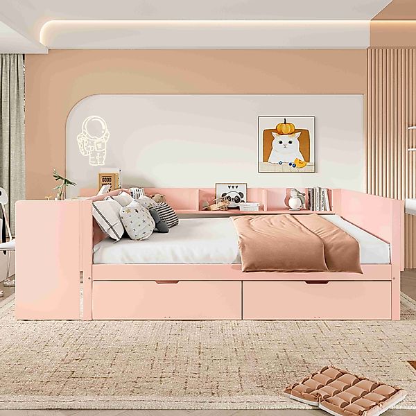 BlingBin Holzbett Kinderbett Multifunktionales Bett (1-tlg., günstig online kaufen