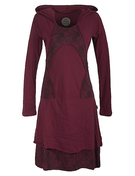 Vishes Jerseykleid Langarm Lagenlookkleid mit Zipfelkapuze günstig online kaufen
