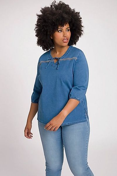 Ulla Popken Tunika Tunika Jeansoptik Stickerei günstig online kaufen
