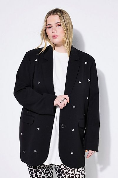 Studio Untold Blusenblazer Blazer oversized Heart-Nieten günstig online kaufen